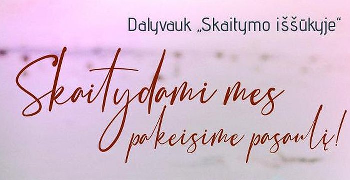 „Skaitymo iššūkis“ kviečia pasinerti į knygų pasaulį