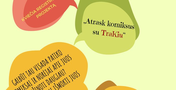 Prisijunkite prie projekto „Atrask komiksus su TraKiu“!