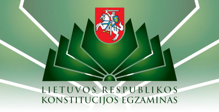 Spalio 3 d. kviečiame laikyti Konstitucijos egzaminą savivaldybėje