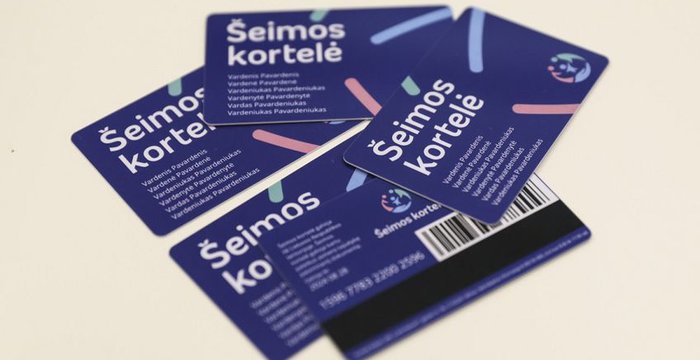 Šeimos kortelės keliauja į šeimų namus