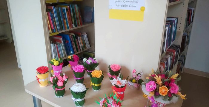 Rykantų bibliotekoje pražydo ypatingos gėlės