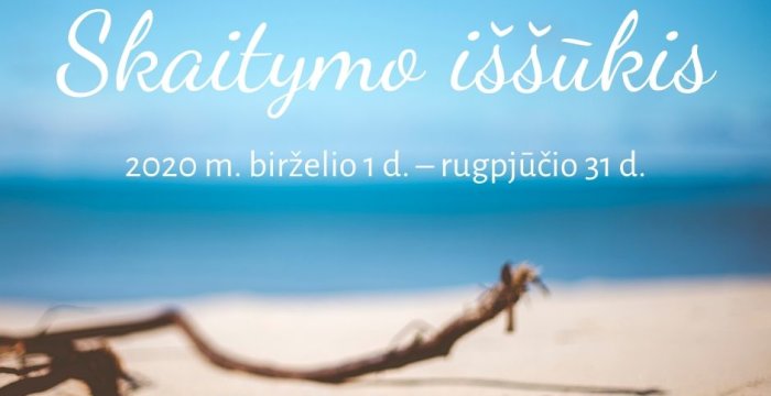 Vasarą pasitikime su smagiuoju „Skaitymo iššūkiu“!