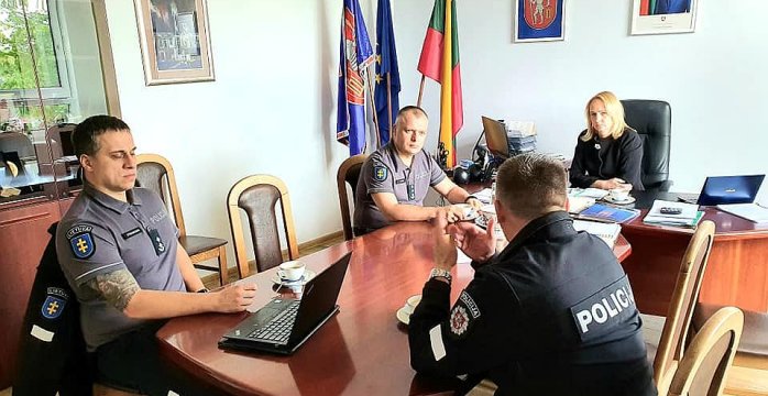 Policijos ir priešgaisrinės apsaugos tarnybų vadovai lankėsi savivaldybėje