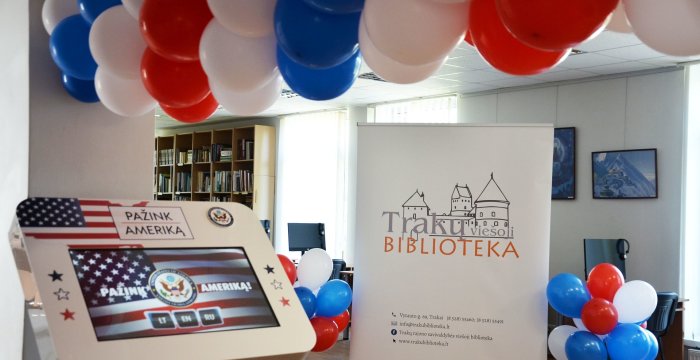 Trakų viešojoje bibliotekoje atidaromas informacinis terminalas „Pažink Ameriką!“