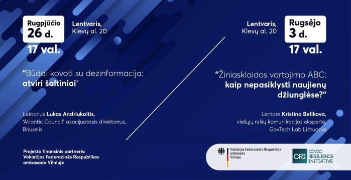 Lentvario bibliotekoje – mokymai „Skaitmeninis atsparumas ir medijų raštingumas".