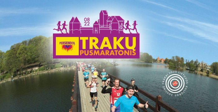 Rugpjūčio 22 d. vykstant Trakų pusmaratoniui, bus ribojamas eismas