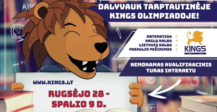Kviečia dalyvauti olimpiada KINGS !