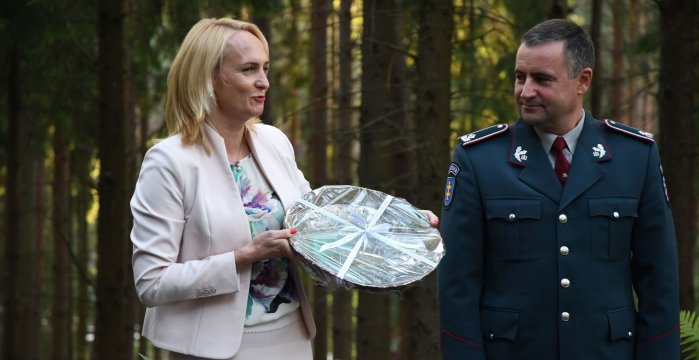 Merė E. Rudelienė pasveikino geriausius šalies policijos pareigūnus