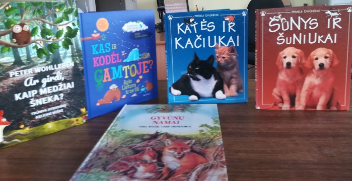 Pasakojimai apie gyvūnus – Čižiūnų bibliotekoje