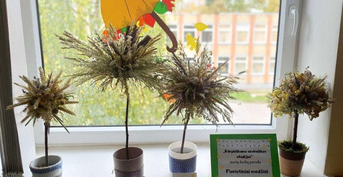 „Kūrybiškumo saviraiškos studijos“ floristinių medžių paroda