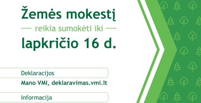 VMI primena: žemės mokestį sumokėti reikia iki lapkričio 16 d.