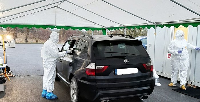 Rajono gyventojai jau tikrinasi mobiliame patikros punkte