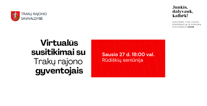 Kviečiame į nuotolinį pokalbį Rūdiškių seniūnijos gyventojus  