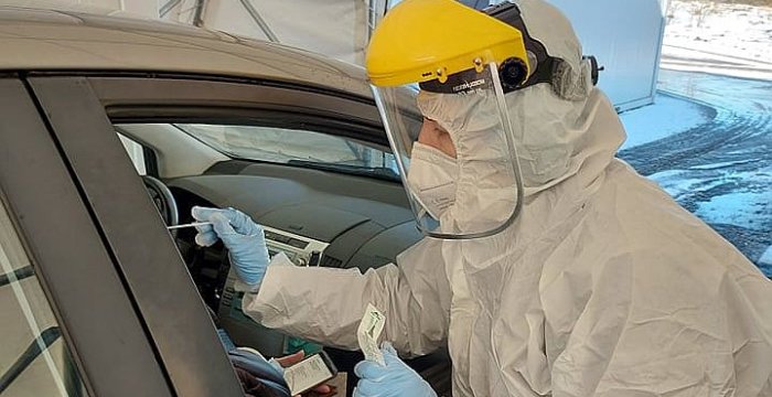 Trakų mobiliajame COVID-19 patikros punkte jau atliekami greitieji antigeno testai