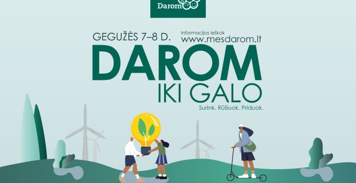 Akcija „Darom“ grįžta su nauja komanda, išmaniąja programėle bei nauju akcijos formatu