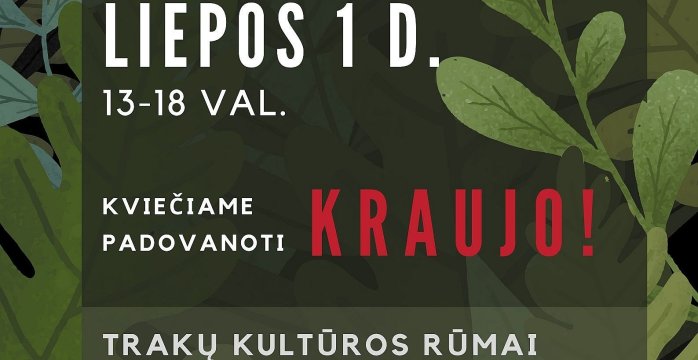 Kviečiame padovanoti kraujo !