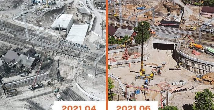 Įpusėjo Lentvario pervažos rekonstrukcija