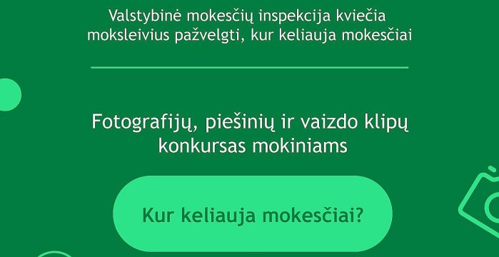 VMI kviečia moksleivius pažvelgti, kur keliauja mokesčiai 