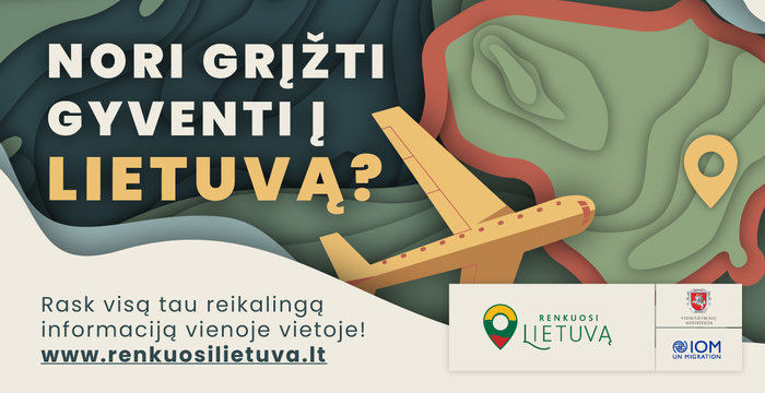 „Renkuosi Lietuvą“ – visa reikalinga informacija svarstantiems apie grįžimą į Lietuvą
