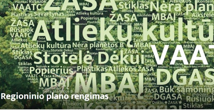 Parengtas susipažinimui Vilniaus regiono atliekų prevencijos ir tvarkymo 2021–2027 metų plano...