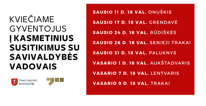 Jau kitą savaitę pradedami savivaldybės komandos susitikimai su rajono seniūnijų gyventojais