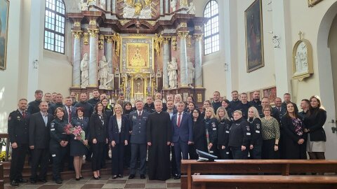 Trakų bazilikoje pagerbti policijos pareigūnai