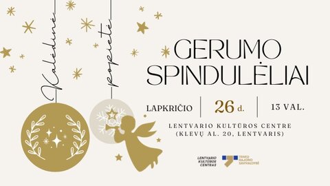 Lentvario kultūros centras kviečia į kelionę po „Gerumo spindulėlių“ žvaigždyną