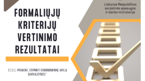 Skelbiame Trakų rajono antro kvietimo gautų paraiškų formaliųjų kriterijų vertinimo rezultatus
