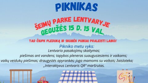 Kviečia piknikas Šeimų parke Lentvaryje