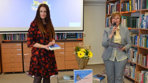 Trakų viešojoje bibliotekoje vyko Loretos Liutkutės romano „Manekenas“ sutiktuvės