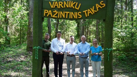 Atnaujintas Varnikų pažintinis takas sutinka ir su audio pasakojimais 