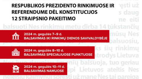 Dalis rinkėjų bus aplankyti jų buvimo vietose