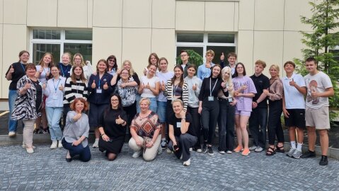 Lentvario Motiejaus Šimelionio gimnazijoje vyko mokinių savivaldos lyderystės mokymai 