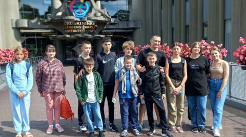 Vasaros stovykla Rūdiškių gimnazijoje – kartu su ukrainiečiais