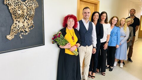 Savivaldybėje atidaryta Jūratės Labanauskienės kūrinių paroda