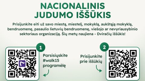 Nacionalinis judumo iššūkis jau įpusėjo !