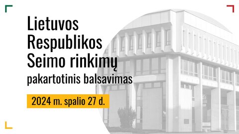 Prasidėjo išankstinis balsavimas antrajame Lietuvos Respublikos Seimo rinkimų ture