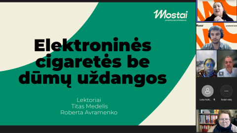Trakų rajono mokytojams ir moksleivių tėvams – apie elektroninių cigarečių prevenciją