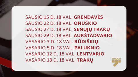 Sausį pradedami savivaldybės komandos susitikimai su rajono seniūnijų gyventojais
