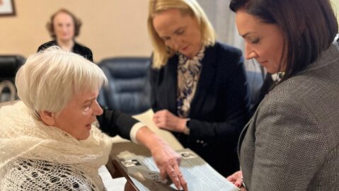 Pasveikinta „Radastos“ įkūrėja Marytė Morkūnienė