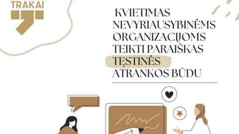 Kviečiame nevyriausybines organizacijas teikti paraiškas tęstinės atrankos būdu