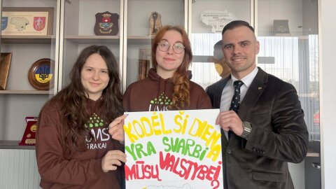 Savivaldybėje – Lietuvos moksleivių sąjungos Trakų padalinio iniciatyva