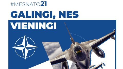 Kovo 29 d. kelsime Lietuvos ir NATO vėliavas