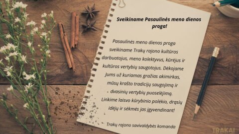 Sveikiname Pasaulinės meno dienos proga!