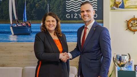 Meras Gižycke susitiko su savivaldybės partneriais