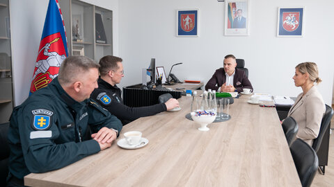 Meras susitiko su Vilniaus apskrities vyriausiojo policijos komisariato vadovu
