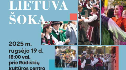Rūdiškės jungiasi į nacionalinę šokių akcija „Visa Lietuva šoka“