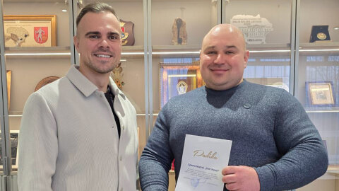 Meras padėkojo sporto klubo „Iron Hood“ komandai