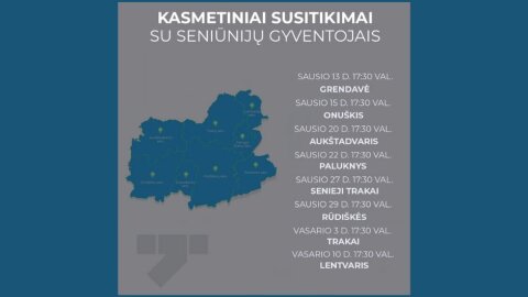 Savivaldybės komandos susitikimai su seniūnijų gyventojais 