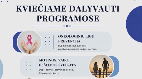 Naujas visuomenės sveikatos stiprinimo projektas